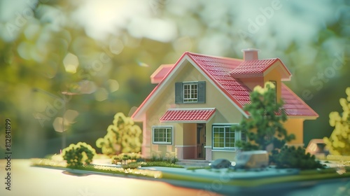 real estate buy house concept location energy efficiency rating and property value Real estate online on virtual screens new home for the family home search land price : Generative AI