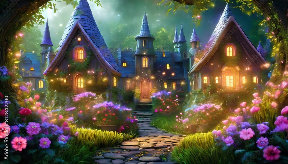 Fototapeta premium fairy tale castle