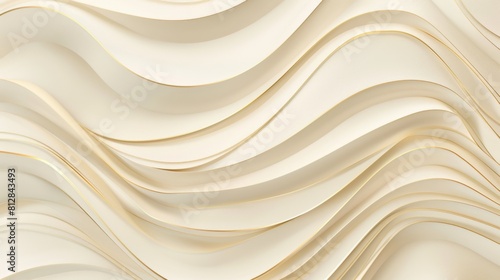 Golden lines luxury on cream color background