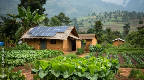Climate Resilience: Document resilience-building efforts in vulnerable communities, from off-grid solar installations to climate-smart agriculture practices that withstand extreme weather events © songwut