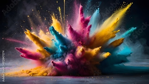 Explosion_splash_of_colorful_powder_with_free