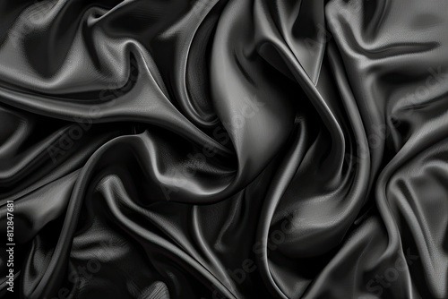 Smooth black slik texture bakground