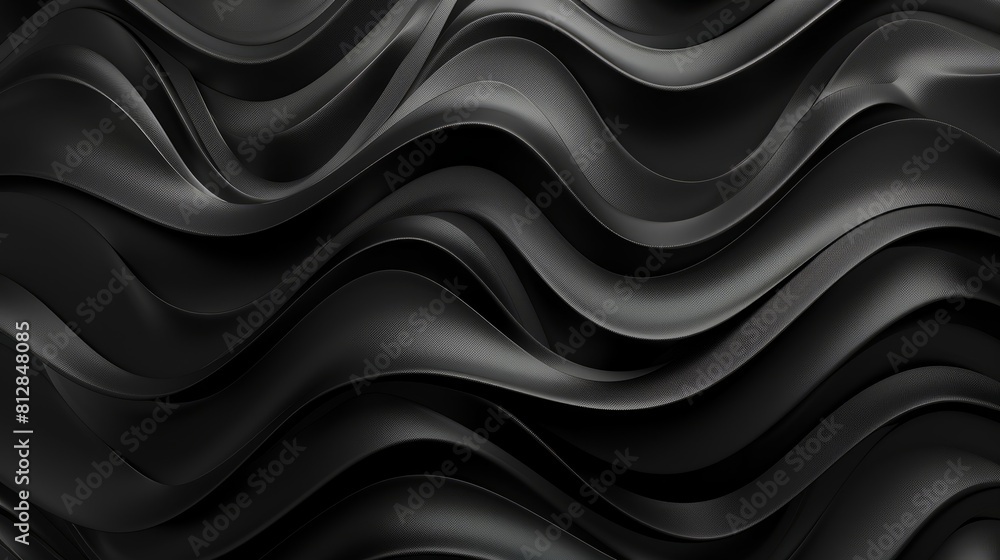 3D Black Wavy Shapes Background hyper realistic 3D Black Wavy Shapes Background hyper realistic