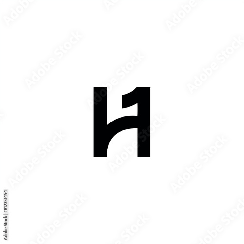 H logo vector template design v1