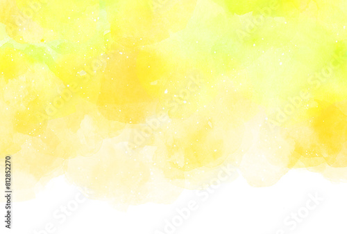 背景素材_水彩テクスチャ_黄色
