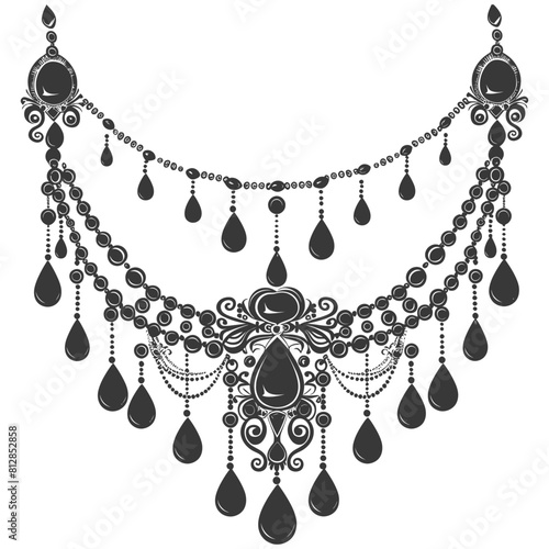 Silhouette jewelry and accessories for women black color only