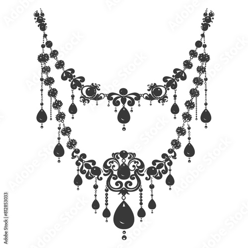 Silhouette jewelry and accessories for women black color only