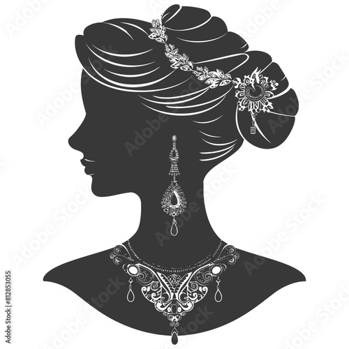 Silhouette jewelry and accessories for women black color only