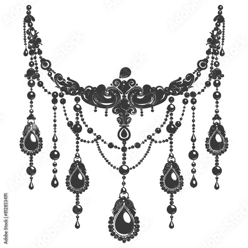 Silhouette jewelry and accessories for women black color only