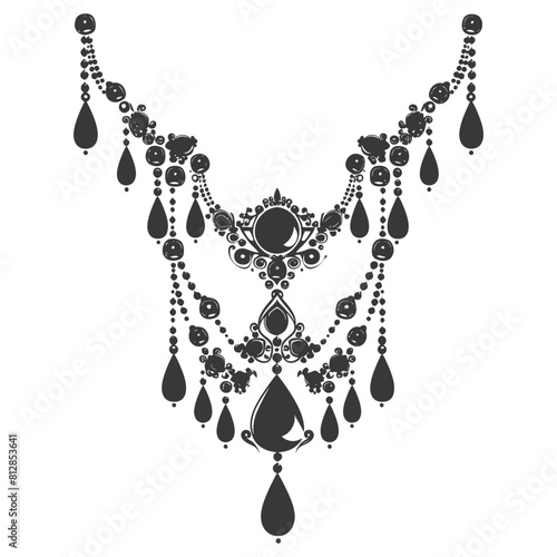 Silhouette jewelry and accessories for women black color only