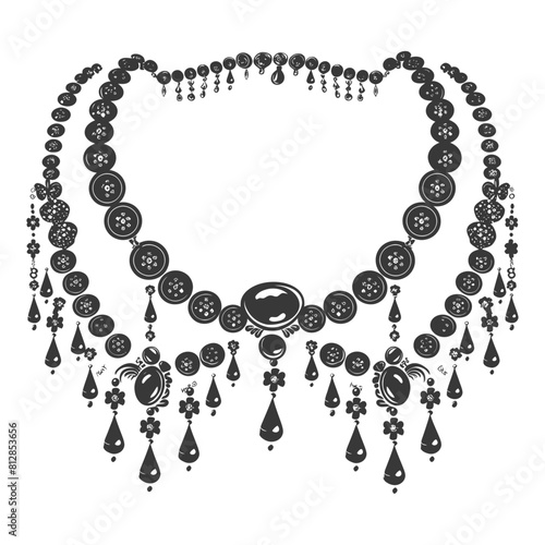 Silhouette jewelry and accessories for women black color only