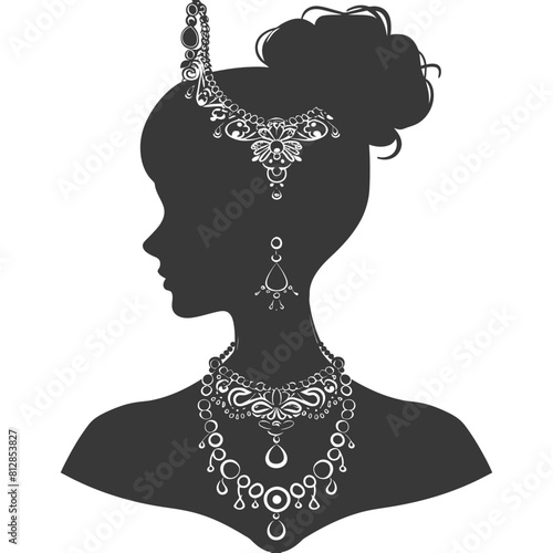 Silhouette jewelry and accessories for women black color only