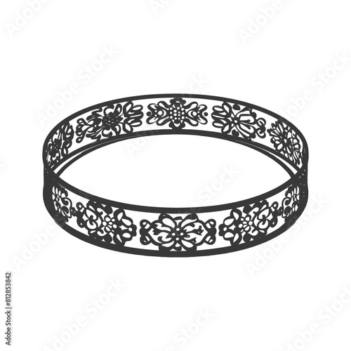 Silhouette jewelry bracelet accessories black color only
