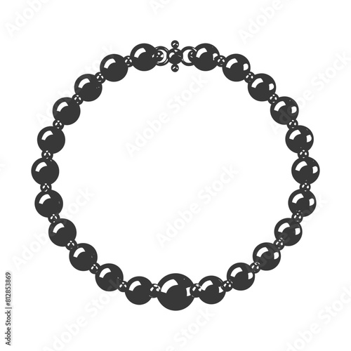 Silhouette jewelry bracelet accessories black color only