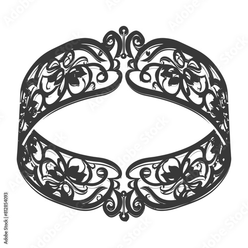 Silhouette jewelry bracelet accessories black color only