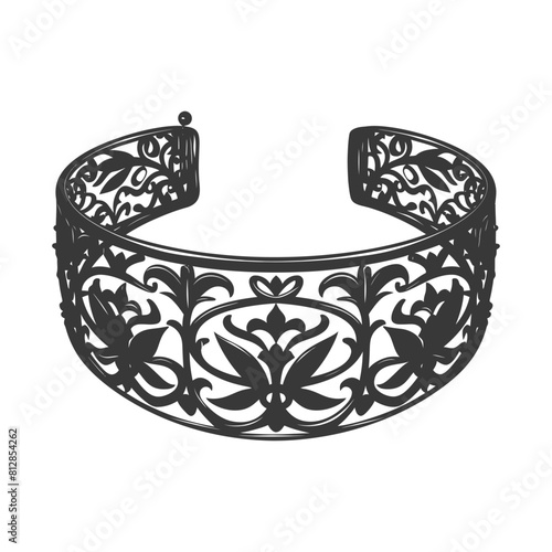 Silhouette jewelry bracelet accessories black color only