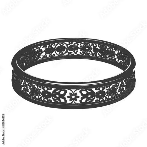 Silhouette jewelry bracelet accessories black color only