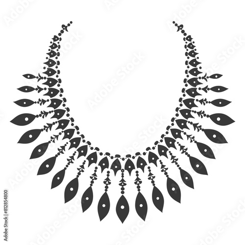 Silhouette jewelry necklace accessories black color only