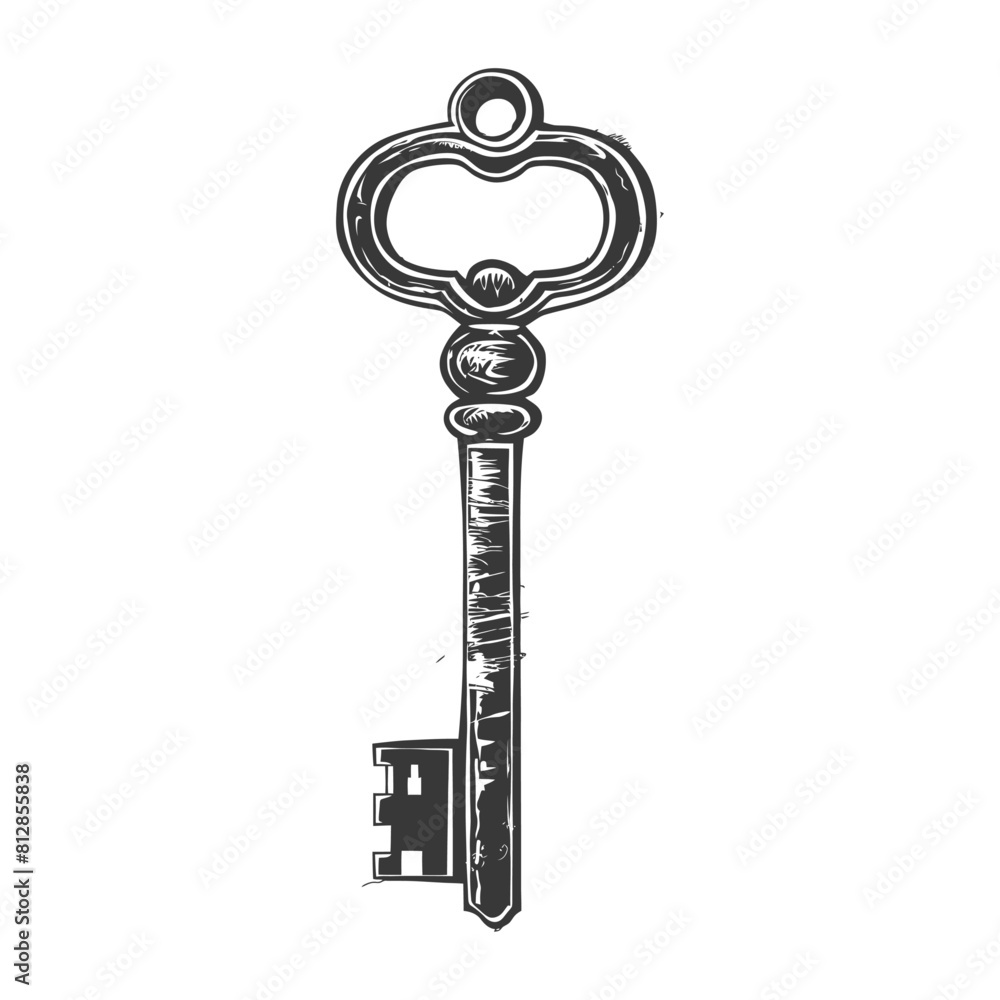 Silhouette key black color only Silhouette key black color only