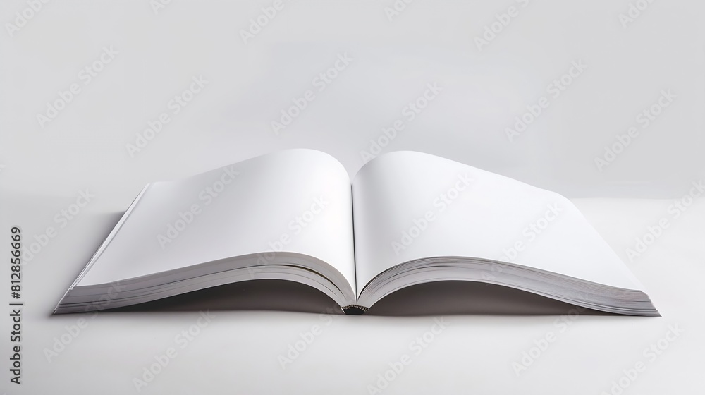 Blank catalog magazine book template with soft shadows Ready for your design : Generative AI Blank catalog magazine book template with soft shadows Ready for your design : Generative AI