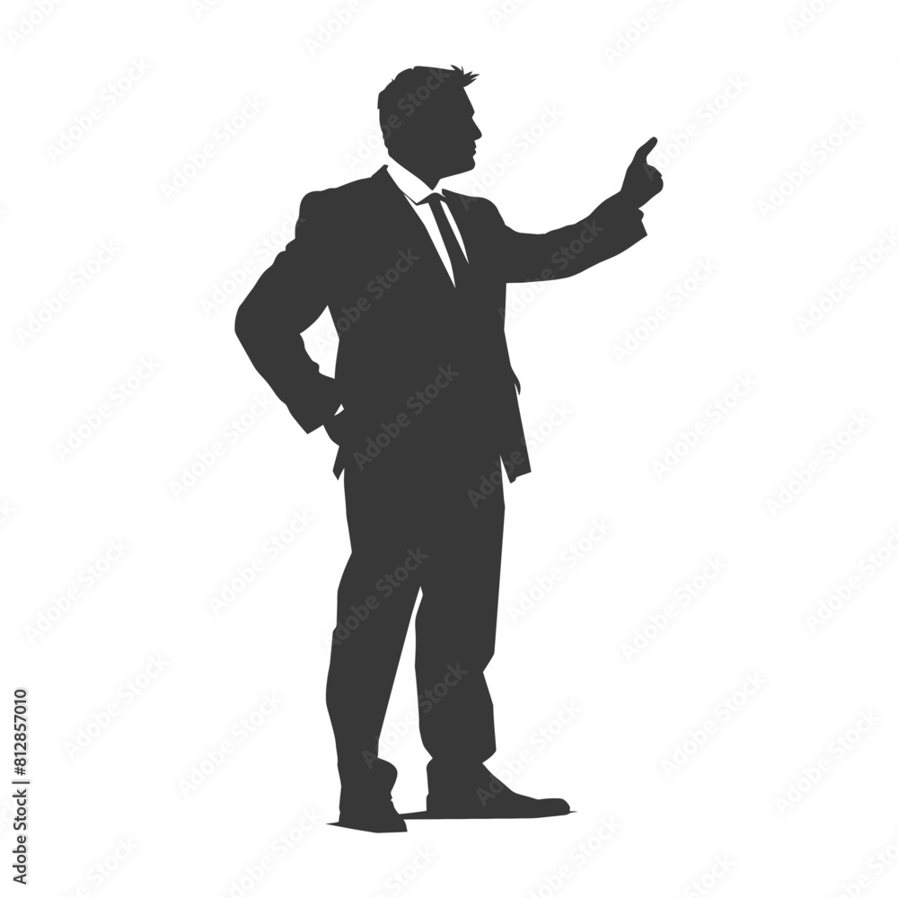 Silhouette lawyer in action full body black color only Silhouette lawyer in action full body black color only