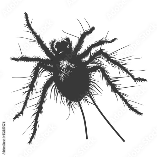 Silhouette lice animal black color only