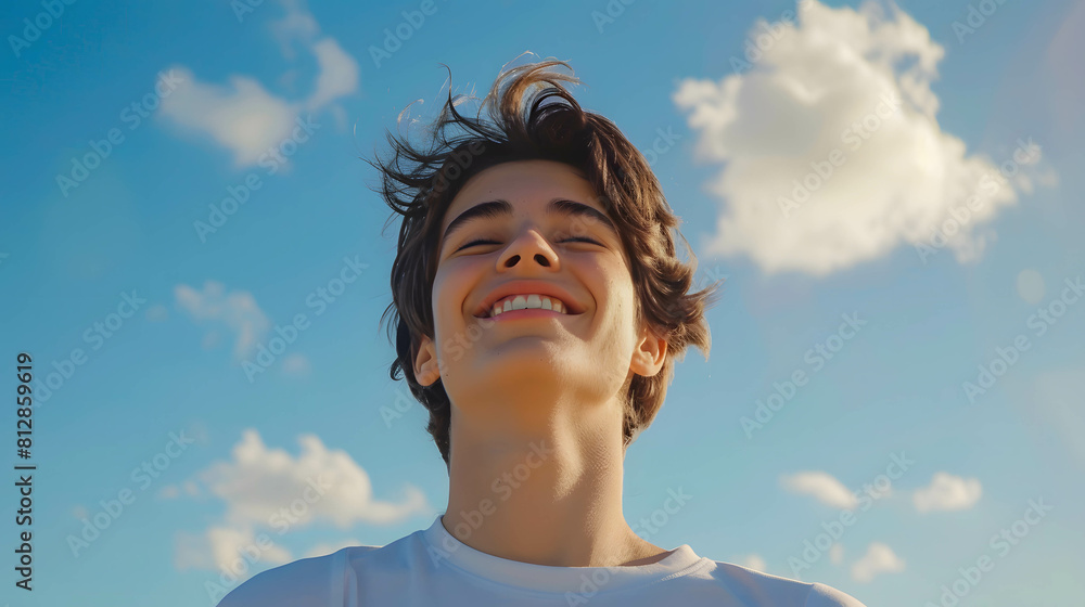 Focused individual and concentration, imagining their successful future with determination and confidence, positive thinking and growth mindset Focused individual and concentration, imagining their successful future with determination and confidence, positive thinking and growth mindset