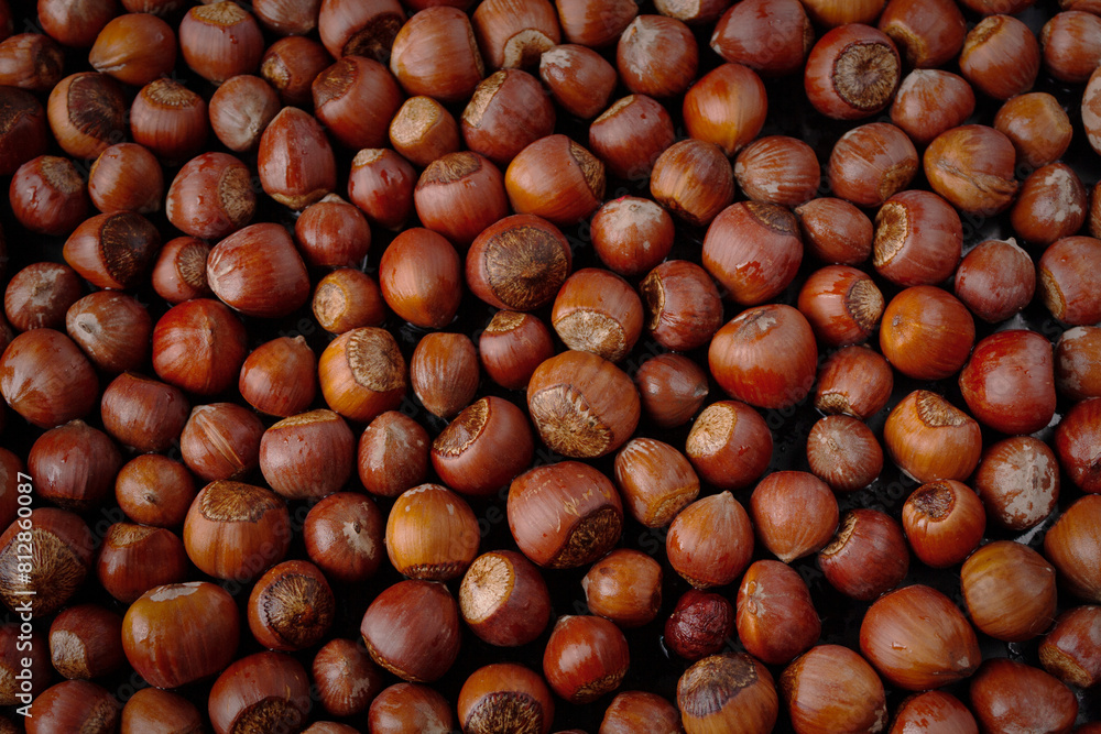 hazelnuts in shell, pattern, texture background hazelnuts in shell, pattern, texture background