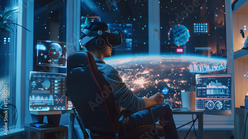 Futuristic Gaming Setup: An Exciting Virtual Reality Gaming Experience At Home