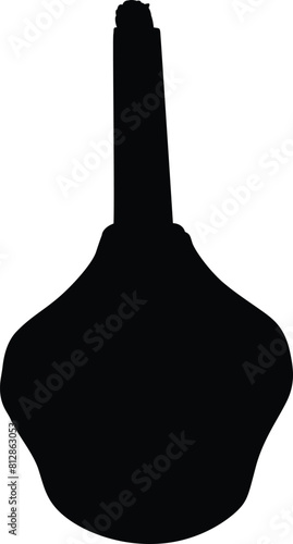 Lamp silhouette on vector illustration. icon, vector, logo.