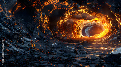 Exploring Mystical Lava Tubes and Caves  Stunningly Realistic Images of Earth s Subterranean Wonders