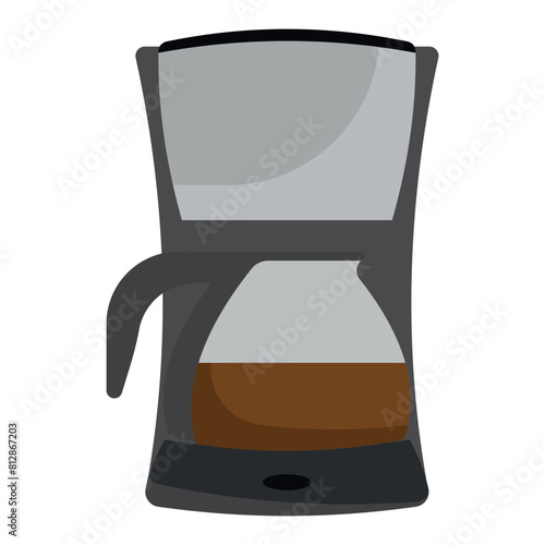 Office coffee machine. Vector illustration.