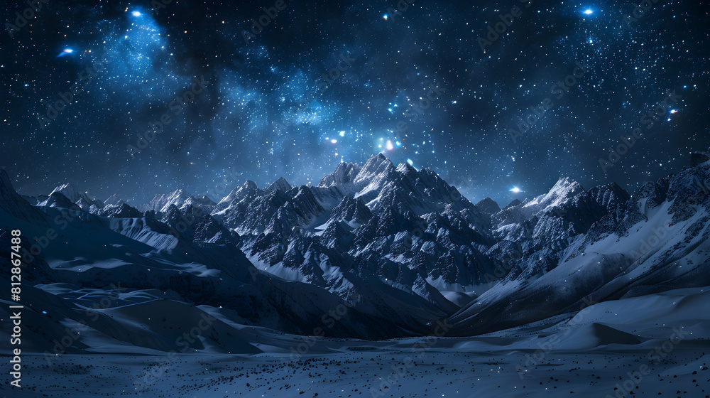 Starry Night Magic: Photo Realistic Star Gazing in Alpine Meadows A Pristine Backdrop for Observing Celestial Phenomena Starry Night Magic: Photo Realistic Star Gazing in Alpine Meadows A Pristine Backdrop for Observing Celestial Phenomena