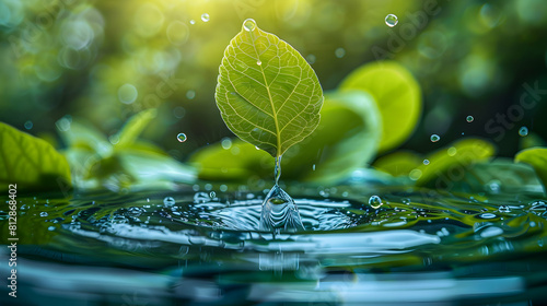 Sustainable Water Management in Business: Implementing Conservation Measures for Reduced Environmental Footprint Photo Stock Concept