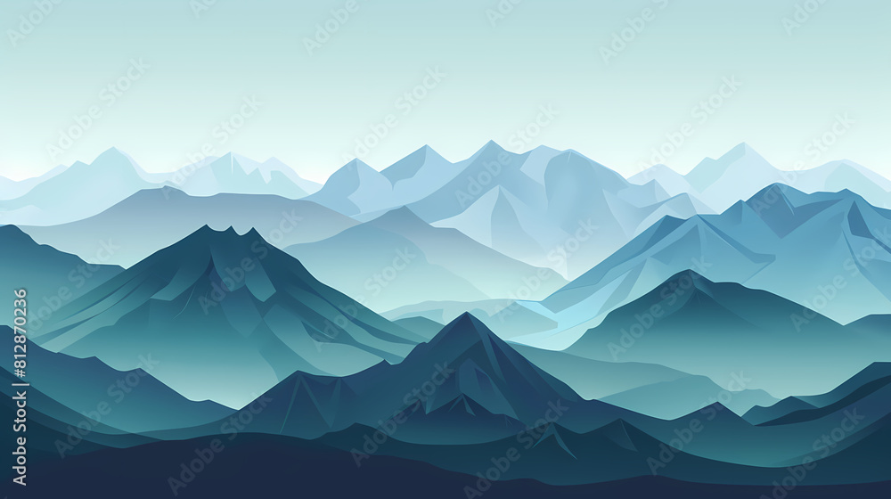 Fototapeta premium low square mountain ridge Stock vector illustration