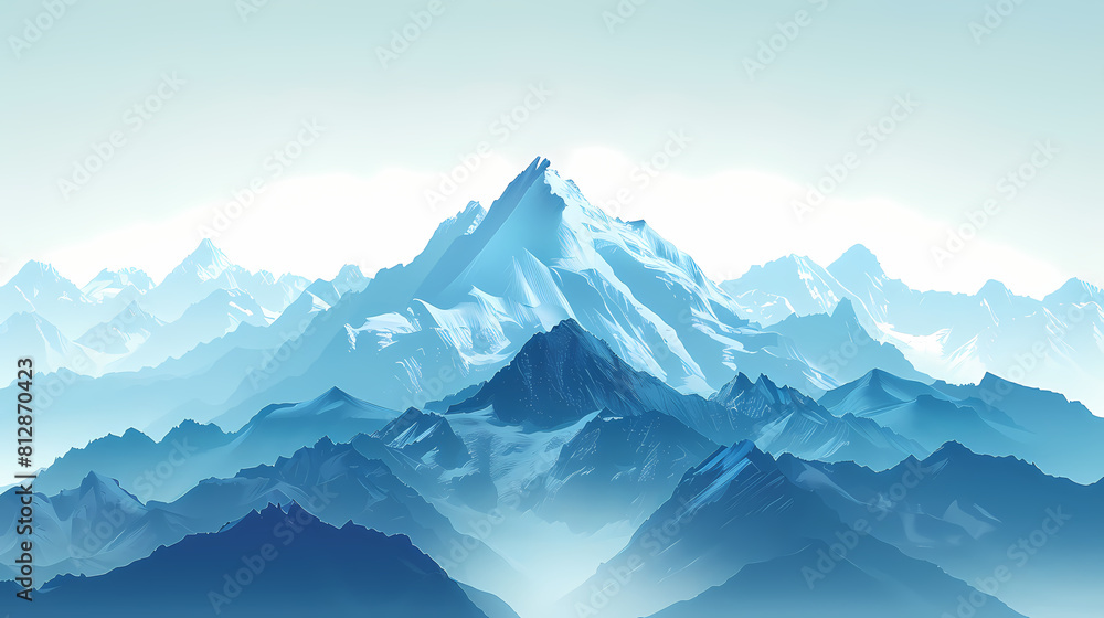 Obraz premium low square mountain ridge Stock vector illustration