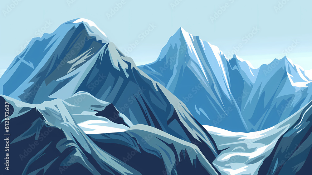 Fototapeta premium low square mountain ridge Stock vector illustration