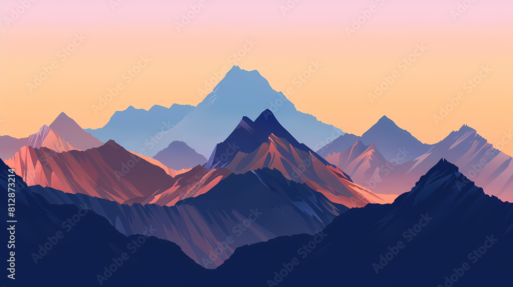 low square mountain ridge Stock vector illustration low square mountain ridge Stock vector illustration