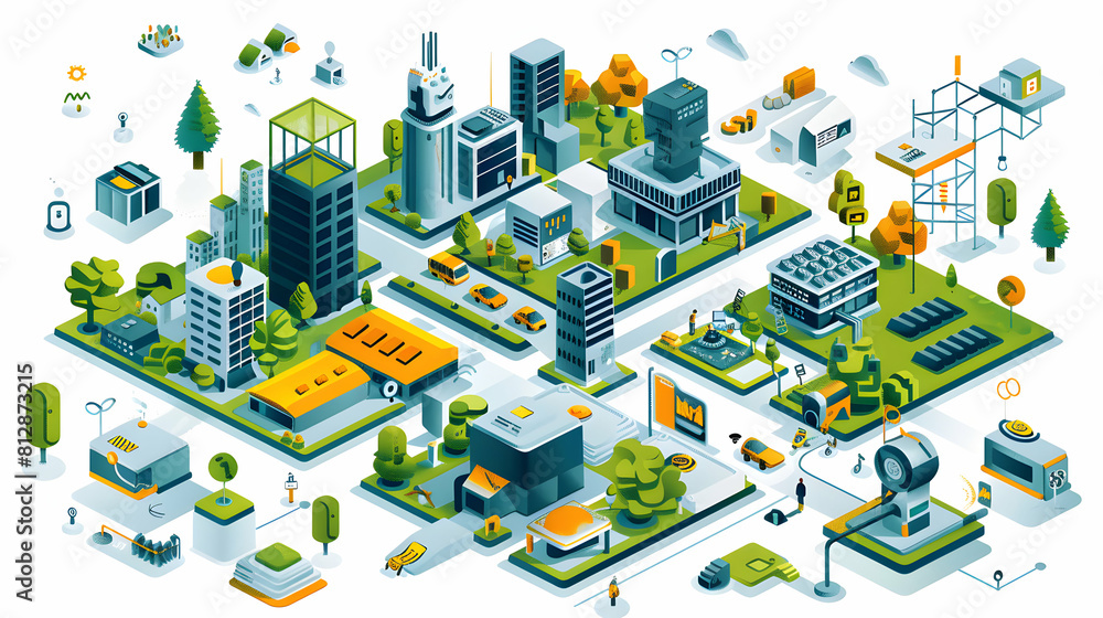 Eco Innovation Workshops: Fostering Sustainable Problem Solving through Eco friendly Design Isometric Flat Illustration Concept Eco Innovation Workshops: Fostering Sustainable Problem Solving through Eco friendly Design Isometric Flat Illustration Concept