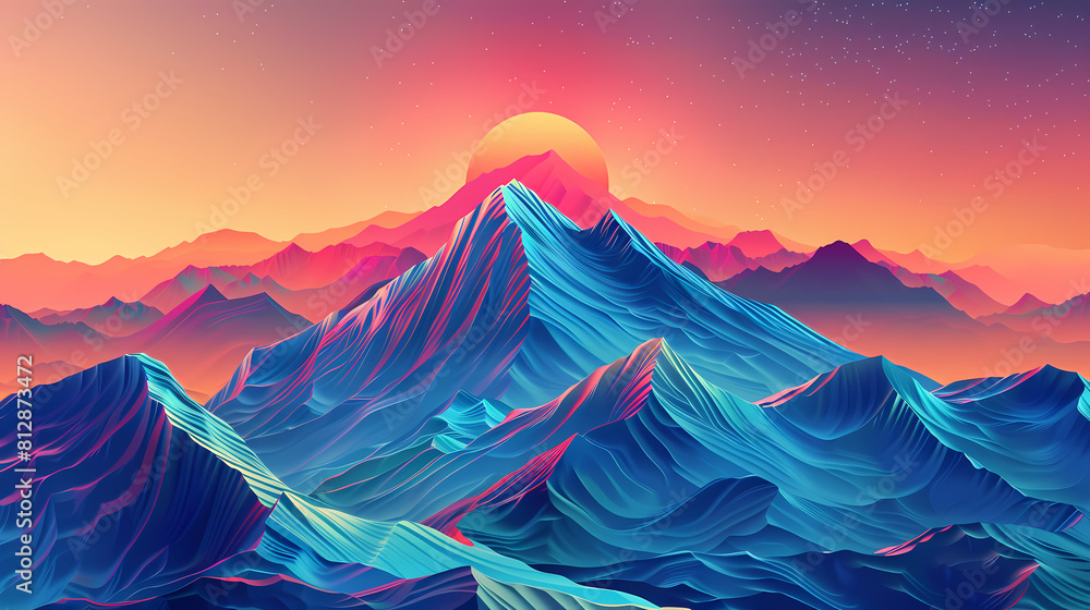 low square mountain ridge Stock vector illustration low square mountain ridge Stock vector illustration