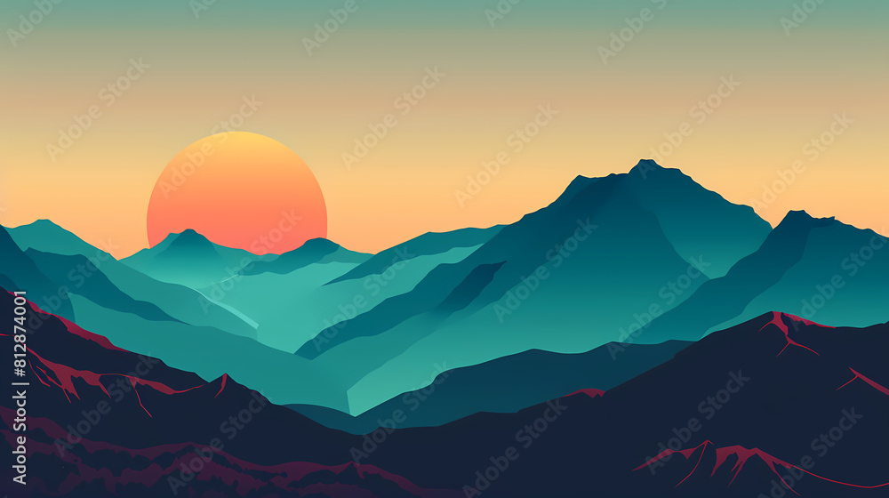 low square mountain ridge Stock vector illustration low square mountain ridge Stock vector illustration
