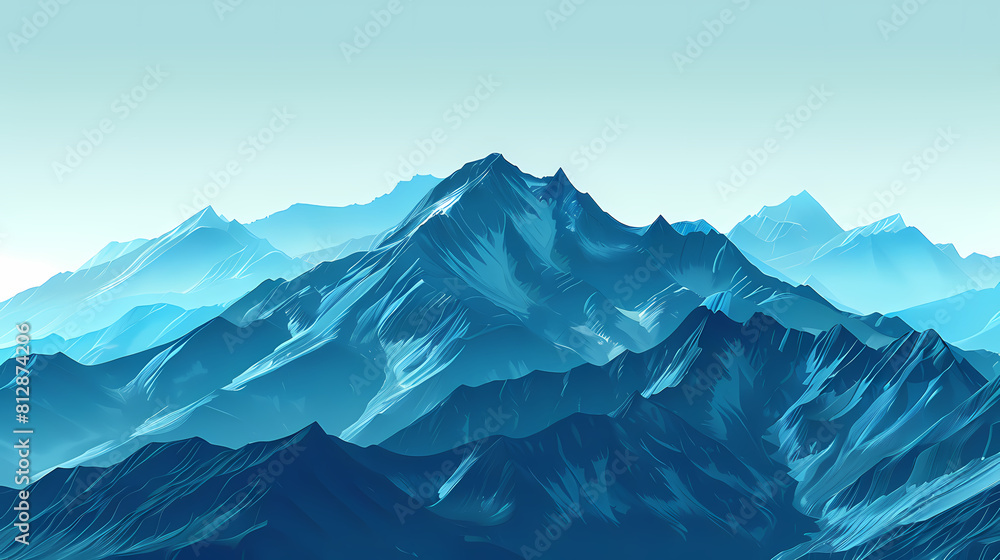Fototapeta premium low square mountain ridge Stock vector illustration
