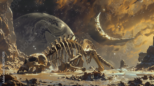 A planet full of giant bones