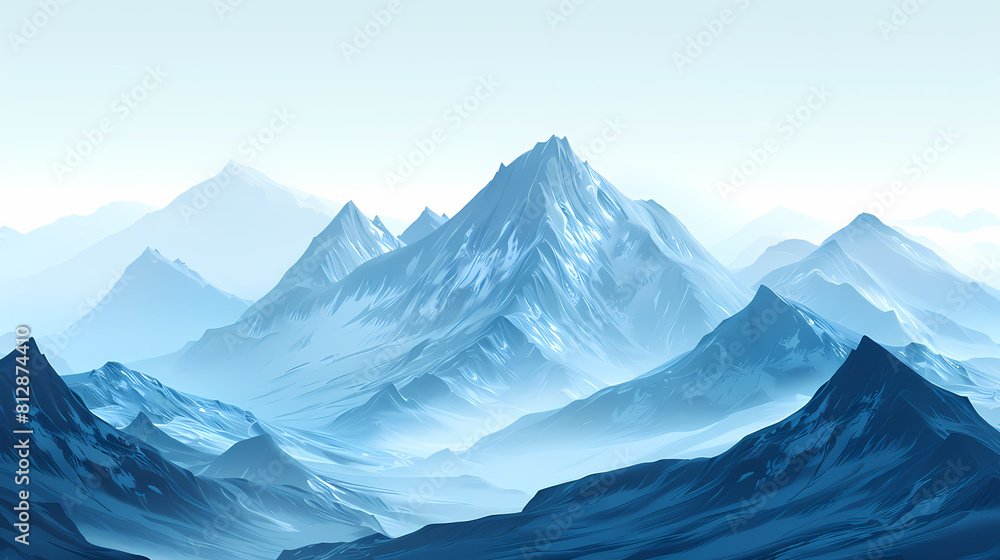 Obraz premium low square mountain ridge Stock vector illustration