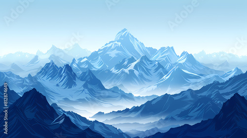 Wallpaper Mural low square mountain ridge Stock vector illustration Torontodigital.ca