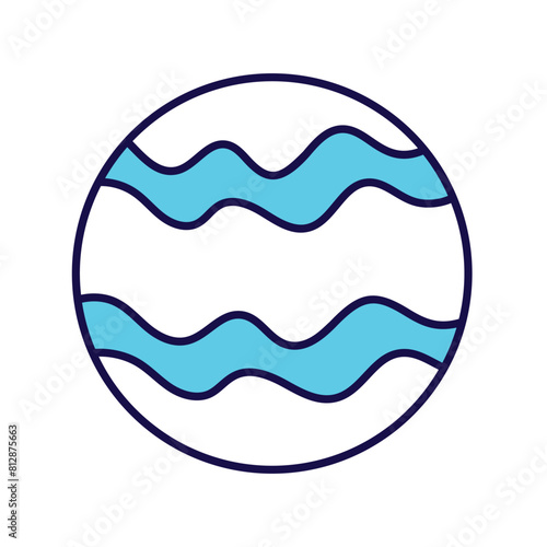 jupiter  with white background vector stock illustration