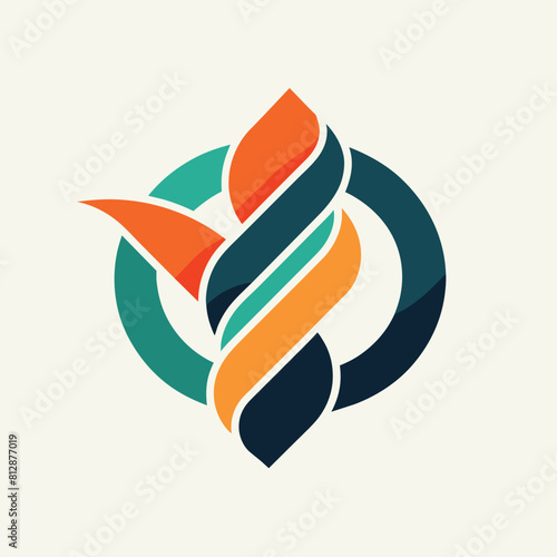 Minimalist typography logo design for a company, combining abstract elements for a sleek, professional look, Abstract logo utilizing minimalist typography and simple shapes