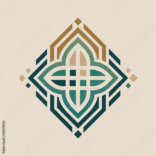A sleek and modern logo featuring geometric shapes and design elements for a company brand identity, A sophisticated and elegant design incorporating a monogram for a communication agency