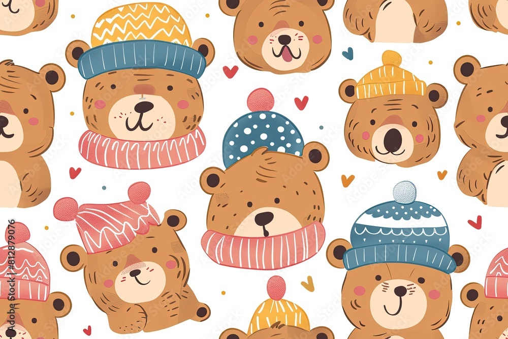 Fototapeta premium A cute and simple cartoon design featuring 