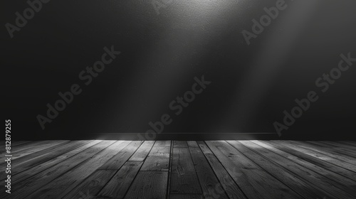 Spotlight on the wooden floor.